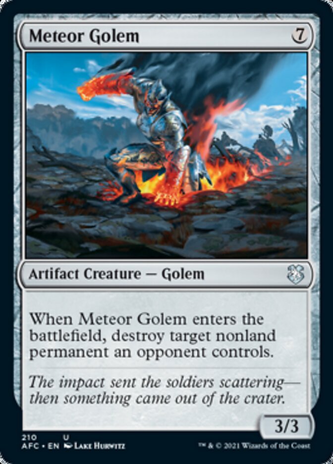 Magic | Meteor Golem [Dungeons & Dragons: Adventures in the Forgotten Realms Commander] | The Nerd Merchant