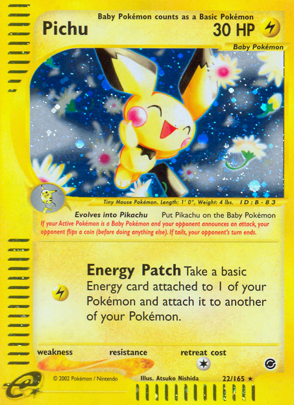 Pokemon | Pichu (22/165) [Expedition: Base Set] | The Nerd Merchant