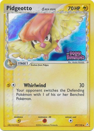Pokemon | Pidgeotto (49/110) (Delta Species) (Stamped) [EX: Holon Phantoms] | The Nerd Merchant