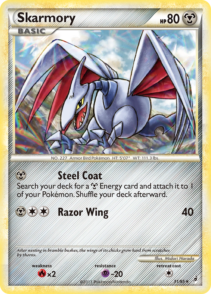Pokemon | Skarmory (31/95) [HeartGold & SoulSilver: Call of Legends] | The Nerd Merchant