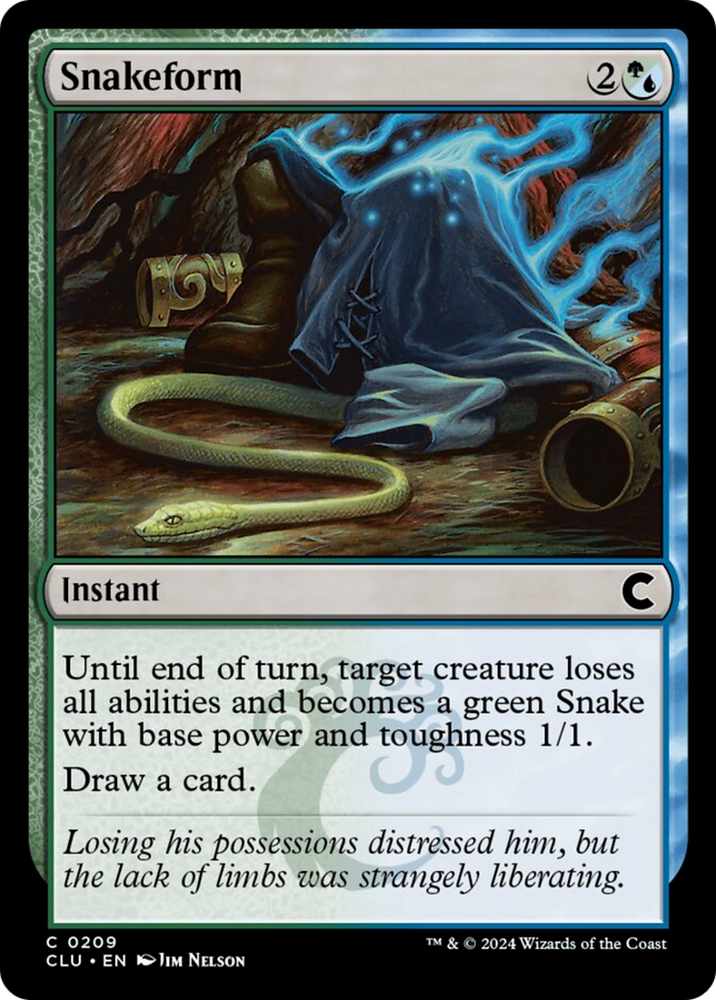 Magic | Snakeform [Ravnica: Clue Edition] | The Nerd Merchant