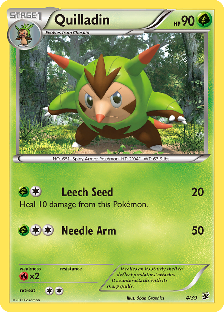 Pokemon| Quilladin (4/39) [XY: Kalos Starter Set] | The Nerd Merchant
