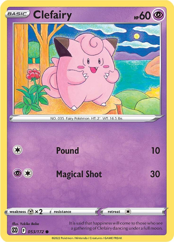 Pokemon | Clefairy (053/172) [Sword & Shield: Brilliant Stars] | The Nerd Merchant