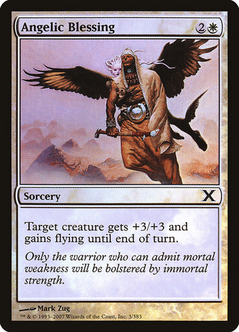 Magic | Angelic Blessing (Premium Foil) [Tenth Edition] | The Nerd Merchant