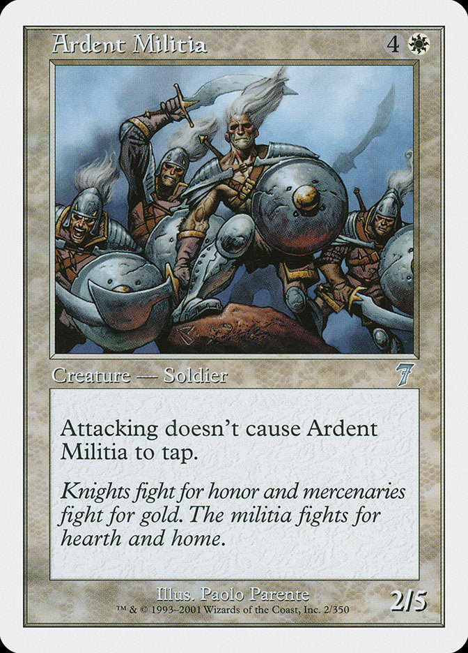 Magic | Ardent Militia [Seventh Edition] | The Nerd Merchant