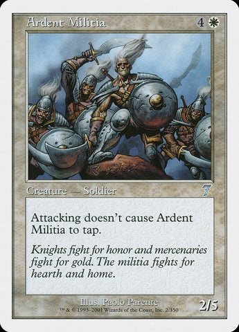 Magic | Ardent Militia [Seventh Edition] | The Nerd Merchant