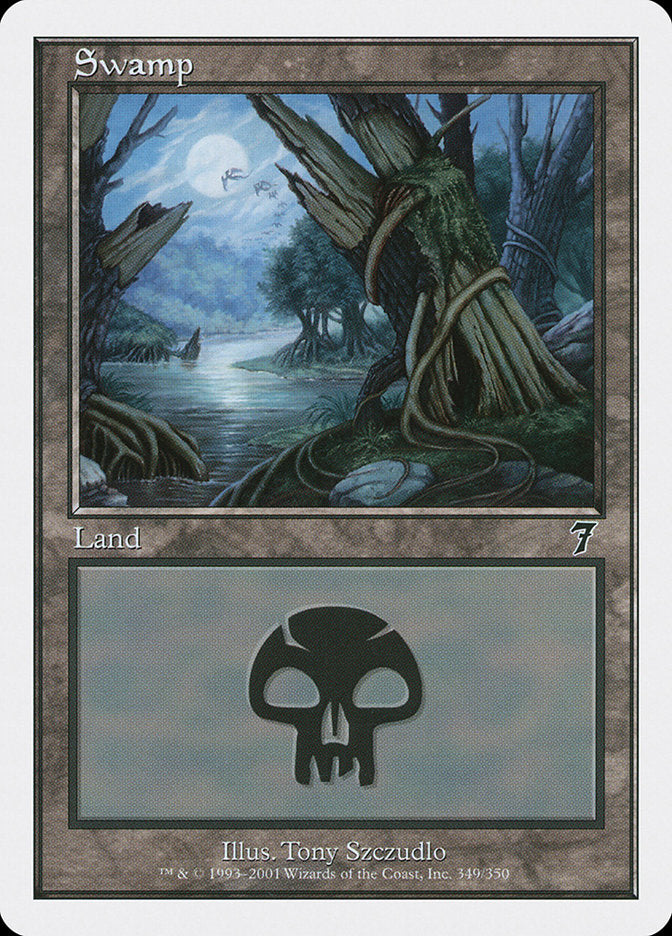 Magic | Swamp (349) [Seventh Edition] | The Nerd Merchant