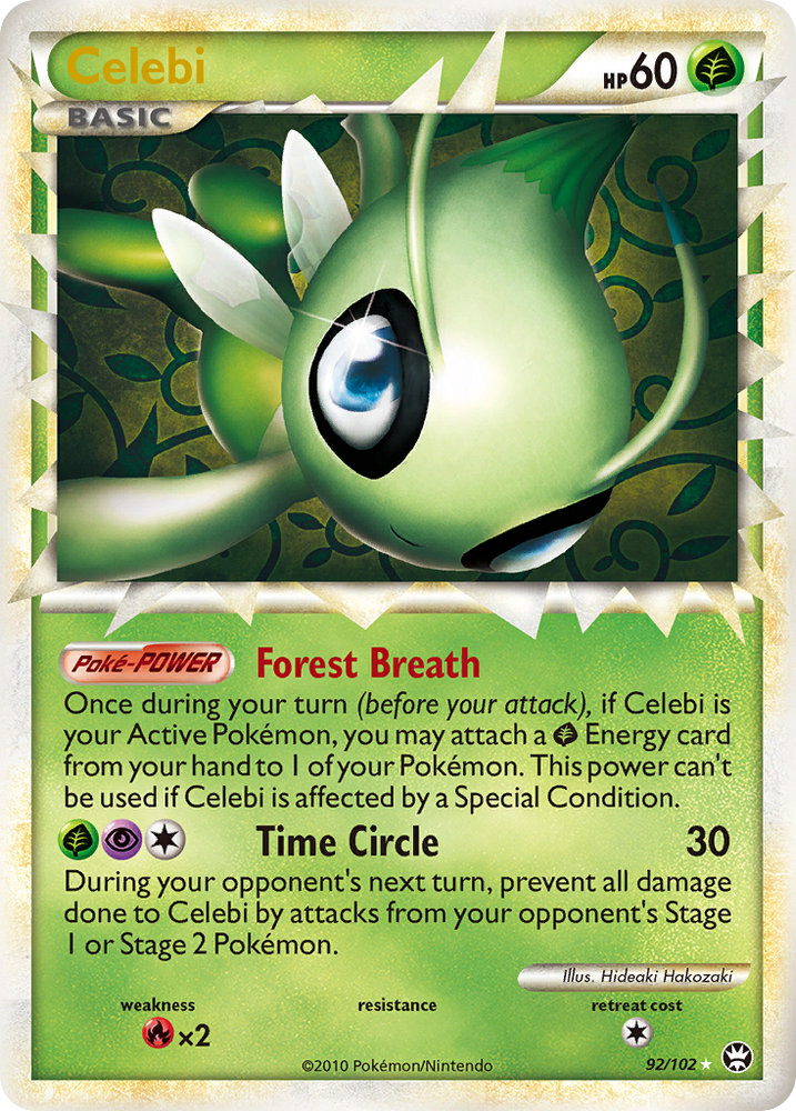 Pokemon | Celebi (92/102) [HeartGold & SoulSilver: Triumphant] | The Nerd Merchant