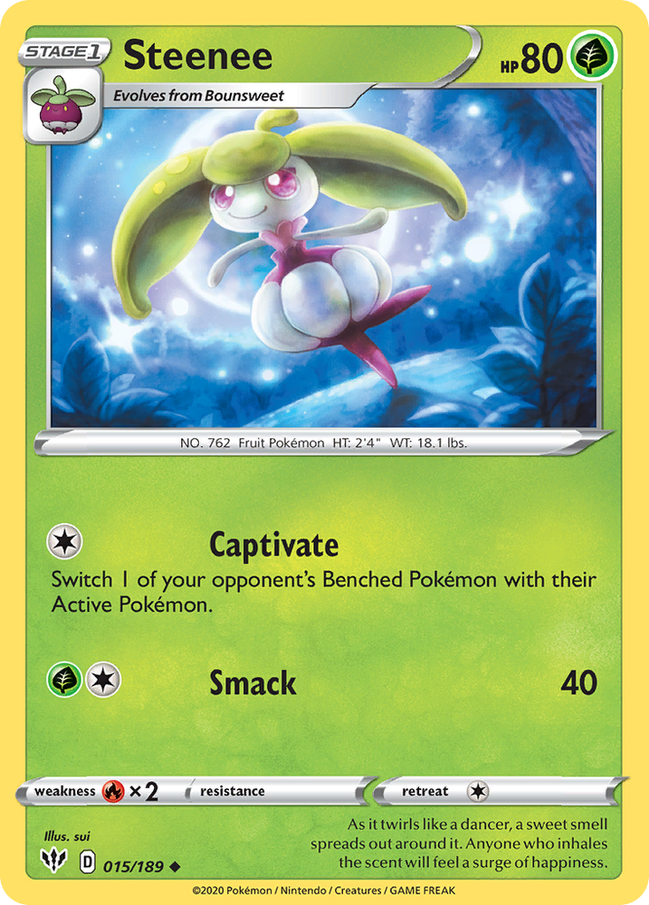 Pokemon | Steenee (015/189) [Sword & Shield: Darkness Ablaze] | The Nerd Merchant