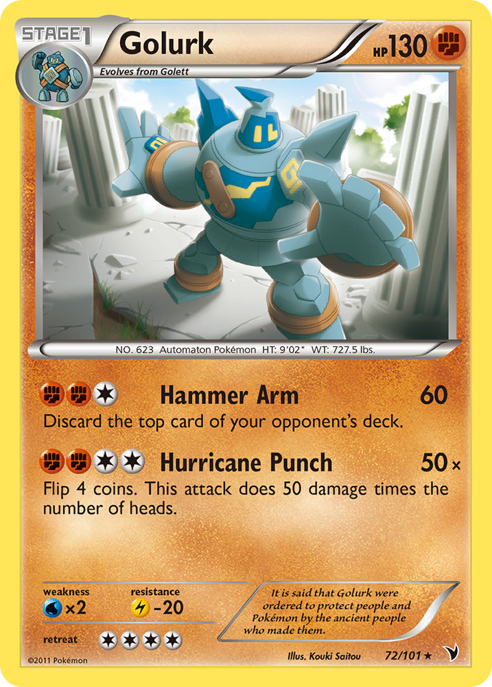 Pokemon | Golurk (72/101) [Black & White: Noble Victories] | The Nerd Merchant