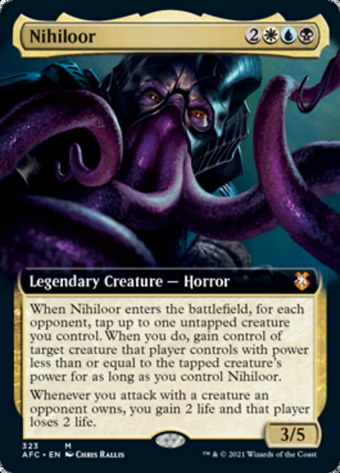 Magic | Nihiloor (Extended Art) [Dungeons & Dragons: Adventures in the Forgotten Realms Commander] | The Nerd Merchant