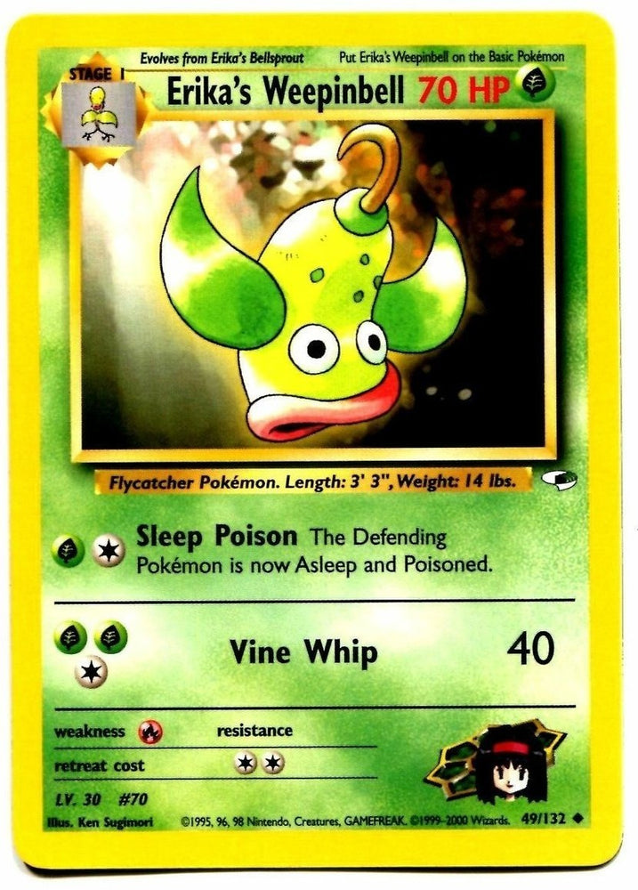 Pokemon | Erika's Weepinbell (49/132) [Gym Heroes Unlimited] | The Nerd Merchant