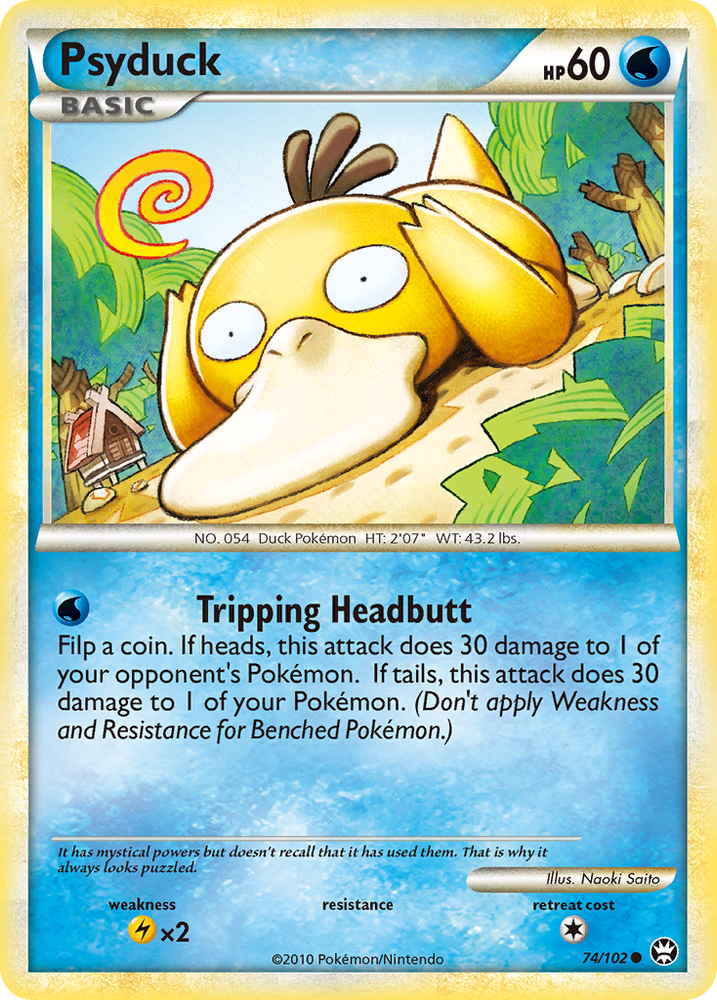 Pokemon | Psyduck (74/102) [HeartGold & SoulSilver: Triumphant] | The Nerd Merchant