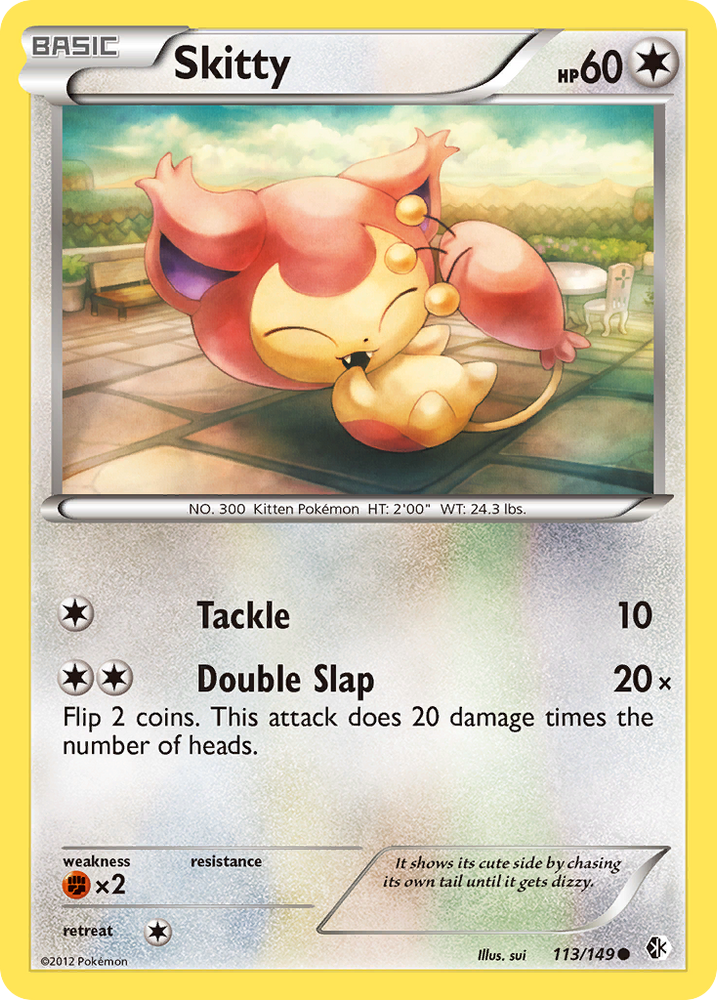 Pokemon | Skitty (113/149) [Black & White: Boundaries Crossed] | The Nerd Merchant