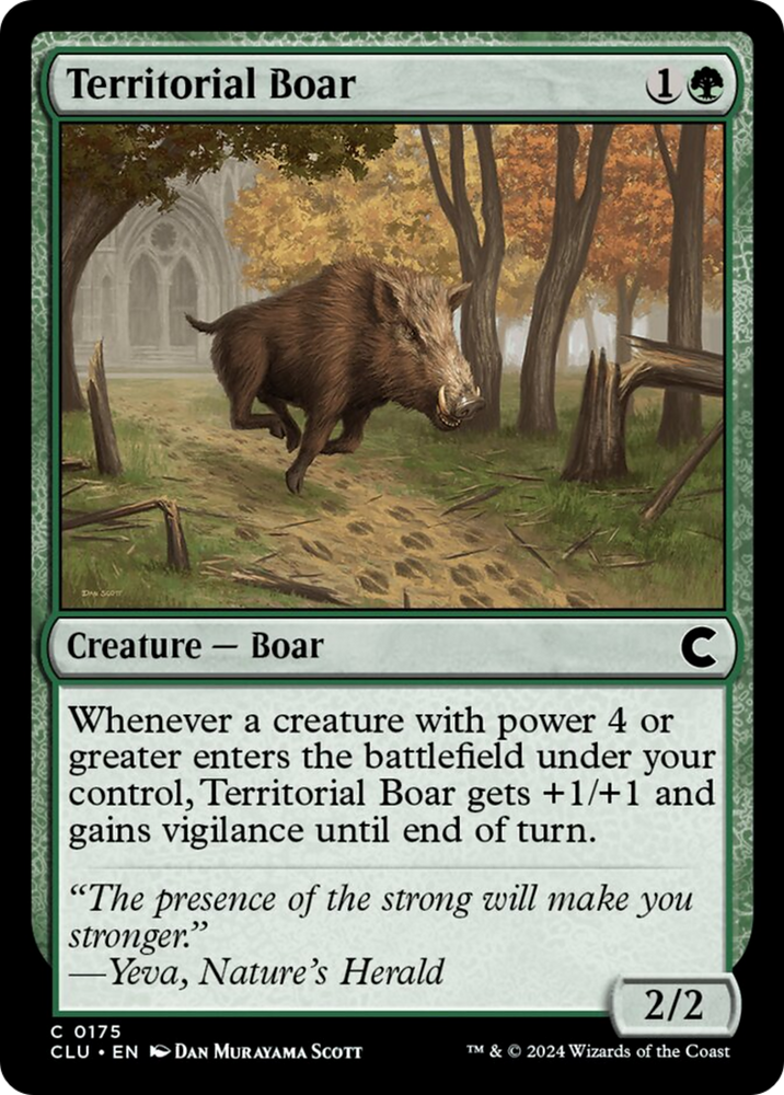 Magic | Territorial Boar [Ravnica: Clue Edition] | The Nerd Merchant