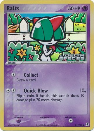 Pokemon | Ralts (81/113) (Stamped) [EX: Delta Species] | The Nerd Merchant