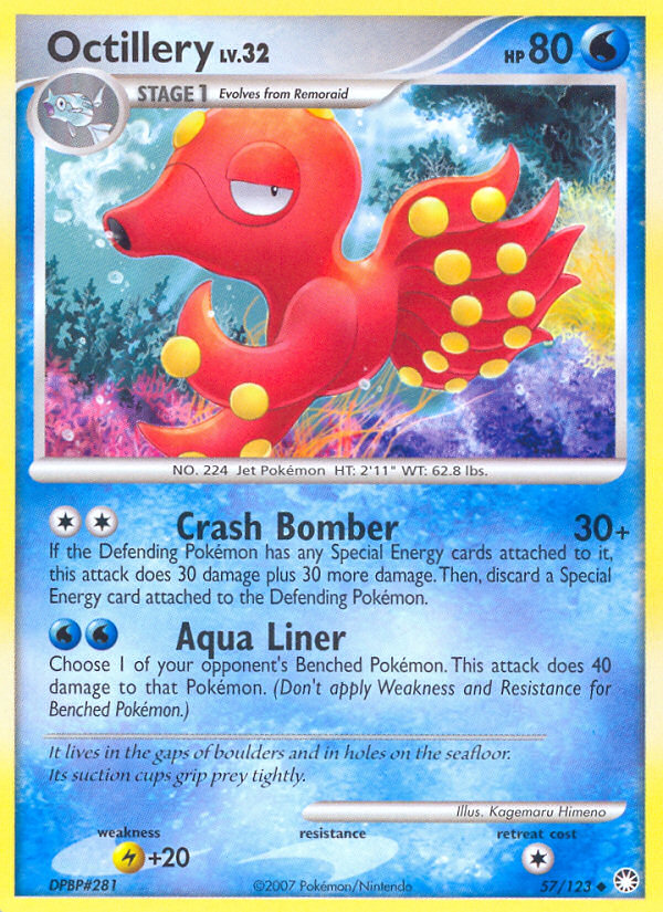 Pokemon | Octillery (57/123) [Diamond & Pearl: Mysterious Treasures] | The Nerd Merchant