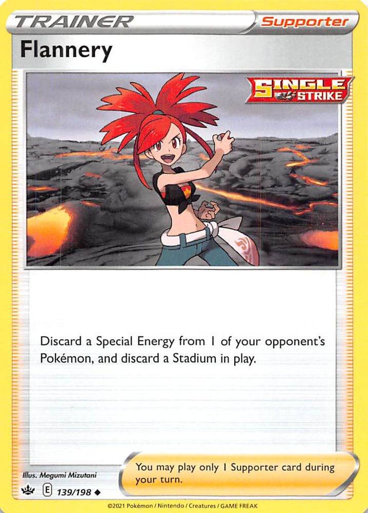 Pokemon | Flannery (139/198) [Sword & Shield: Chilling Reign] | The Nerd Merchant