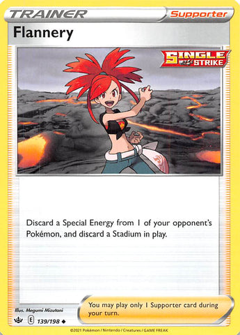 Pokemon | Flannery (139/198) [Sword & Shield: Chilling Reign] | The Nerd Merchant