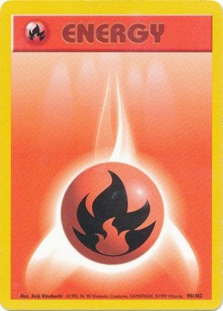 Pokemon | Fire Energy (98/102) [Base Set Unlimited] | The Nerd Merchant