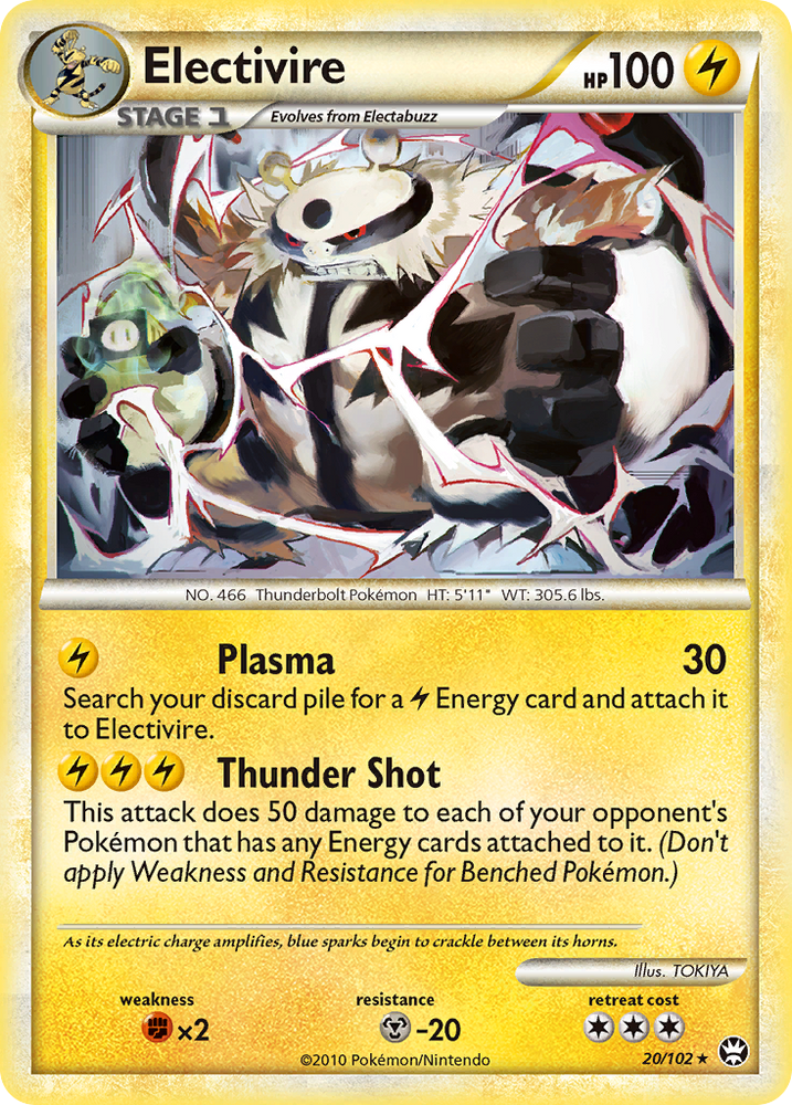 Pokemon | Electivire (20/102) [HeartGold & SoulSilver: Triumphant] | The Nerd Merchant