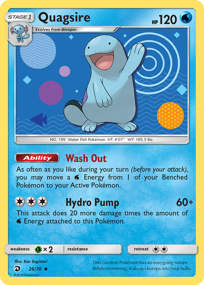 Pokemon | Quagsire (26/70) [Sun & Moon: Dragon Majesty] | The Nerd Merchant