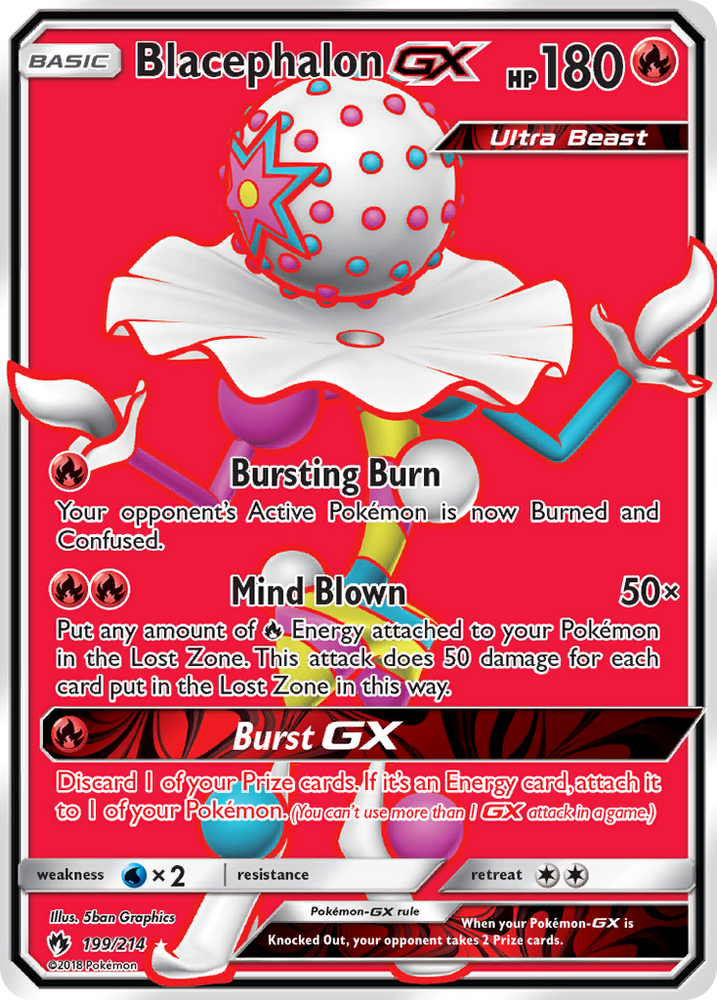Pokemon | Blacephalon GX (199/214) [Sun & Moon: Lost Thunder] | The Nerd Merchant