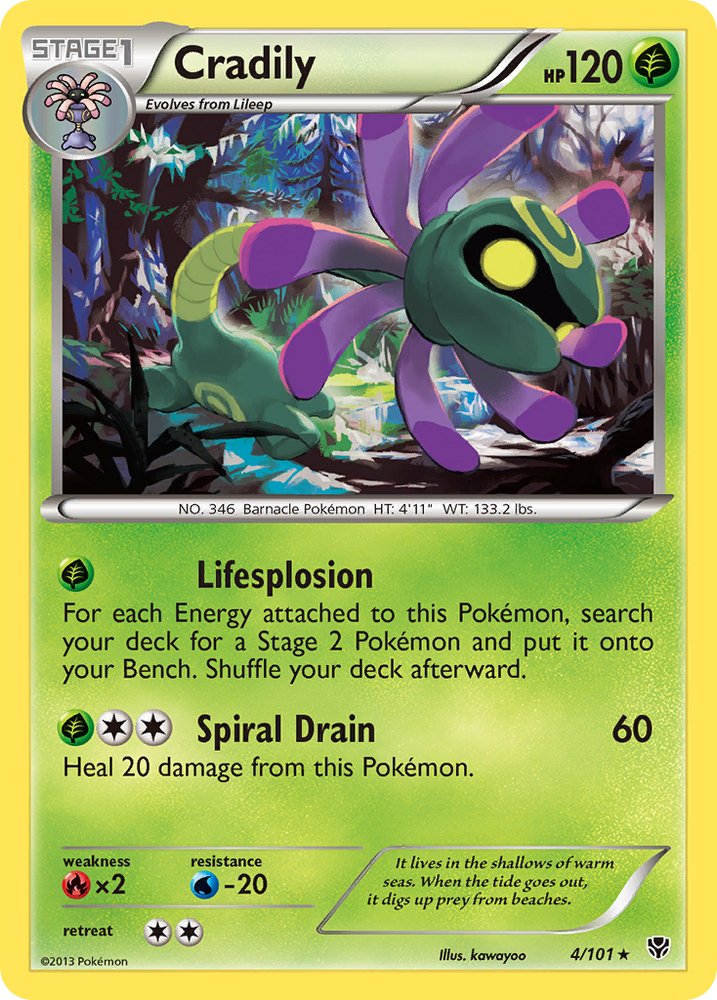Pokemon | Cradily (4/101) [Black & White: Plasma Blast] | The Nerd Merchant