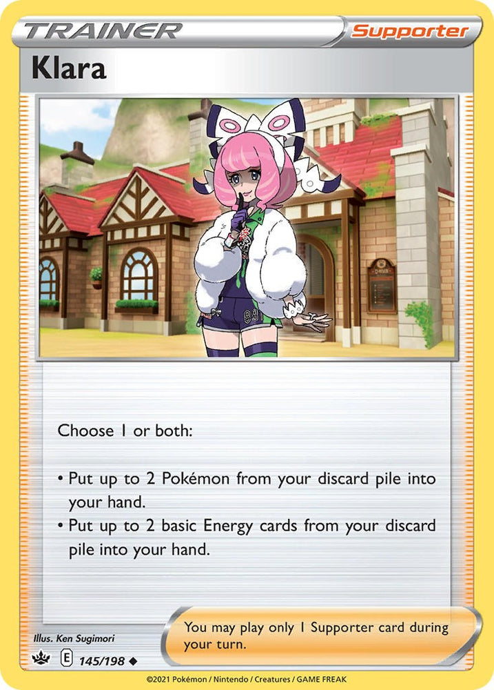 Pokemon | Klara (145/198) (Cosmos Foil) [Sword & Shield: Chilling Reign] | The Nerd Merchant