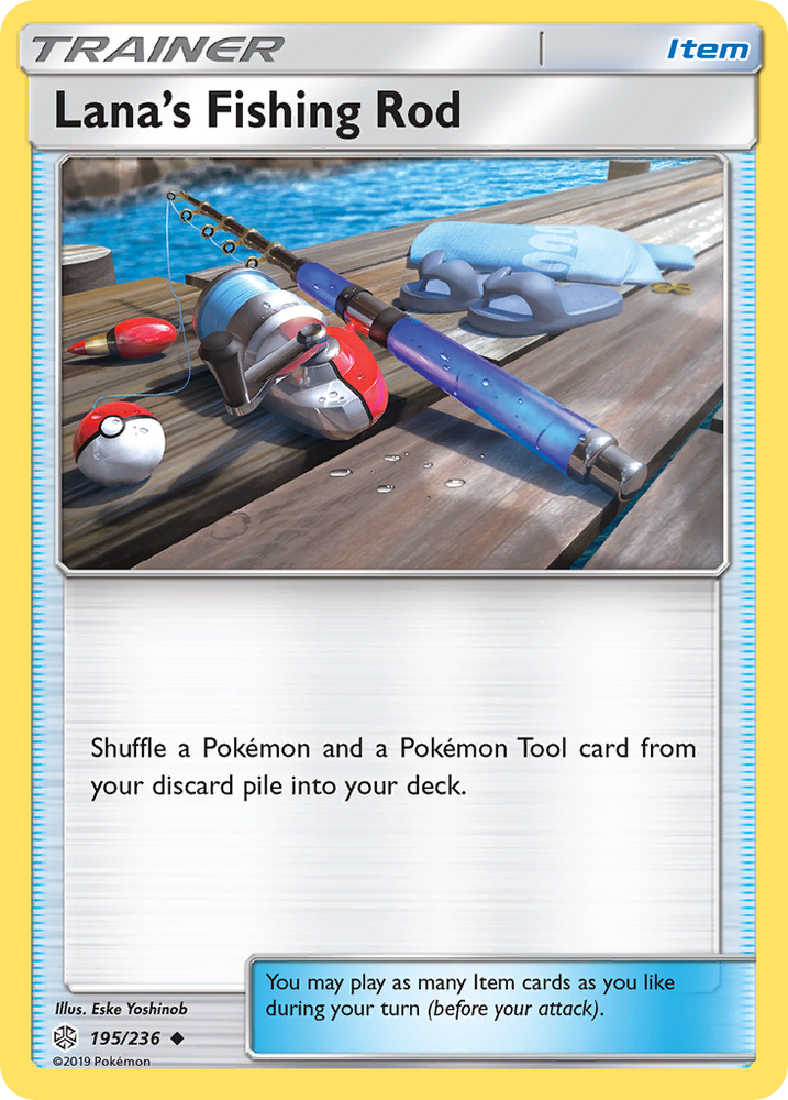 Pokemon| Lana's Fishing Rod (195/236) [Sun & Moon: Cosmic Eclipse] | The Nerd Merchant