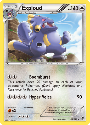 Pokemon | Exploud (85/119) [XY: Phantom Forces] | The Nerd Merchant