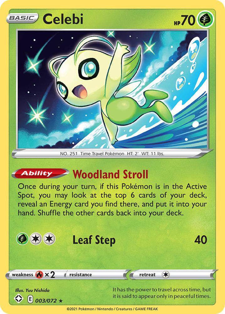 Pokemon | Celebi (003/072) [Sword & Shield: Shining Fates] | The Nerd Merchant