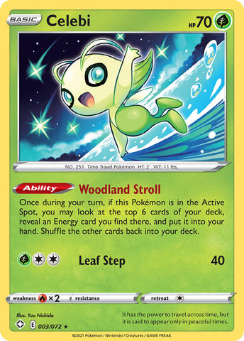 Pokemon | Celebi (003/072) [Sword & Shield: Shining Fates] | The Nerd Merchant