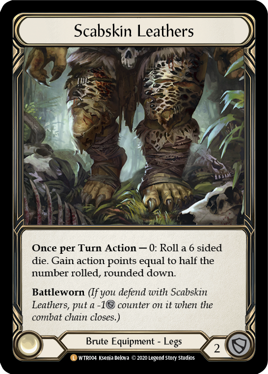 Flesh and Blood TCG | Scabskin Leathers [U-WTR004] (Welcome to Rathe Unlimited)  Unlimited Rainbow Foil | The Nerd Merchant