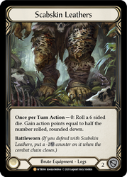 Flesh and Blood TCG | Scabskin Leathers [U-WTR004] (Welcome to Rathe Unlimited)  Unlimited Rainbow Foil | The Nerd Merchant