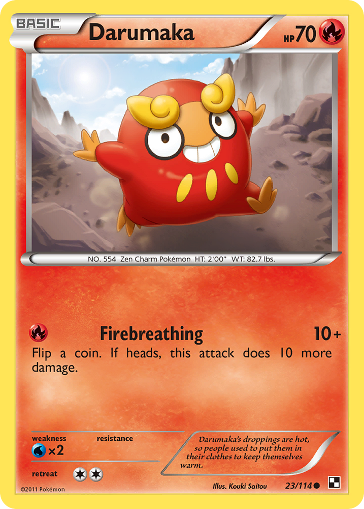 Pokemon | Darumaka (23/114) [Black & White: Base Set] | The Nerd Merchant