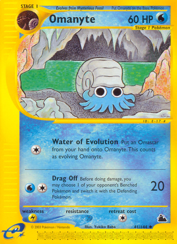 Pokemon | Omanyte (41/144) [Skyridge] | The Nerd Merchant