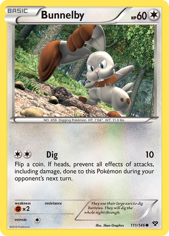 Pokemon | Bunnelby (111/146) [XY: Base Set] | The Nerd Merchant