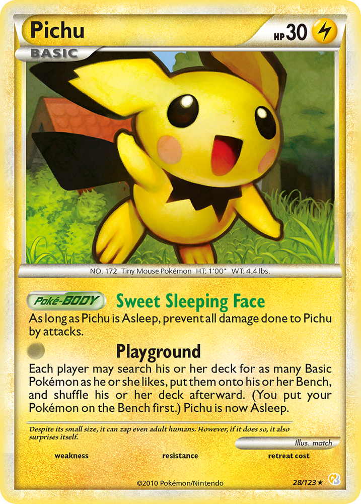 Pokemon | Pichu (28/123) [HeartGold & SoulSilver: Base Set] | The Nerd Merchant