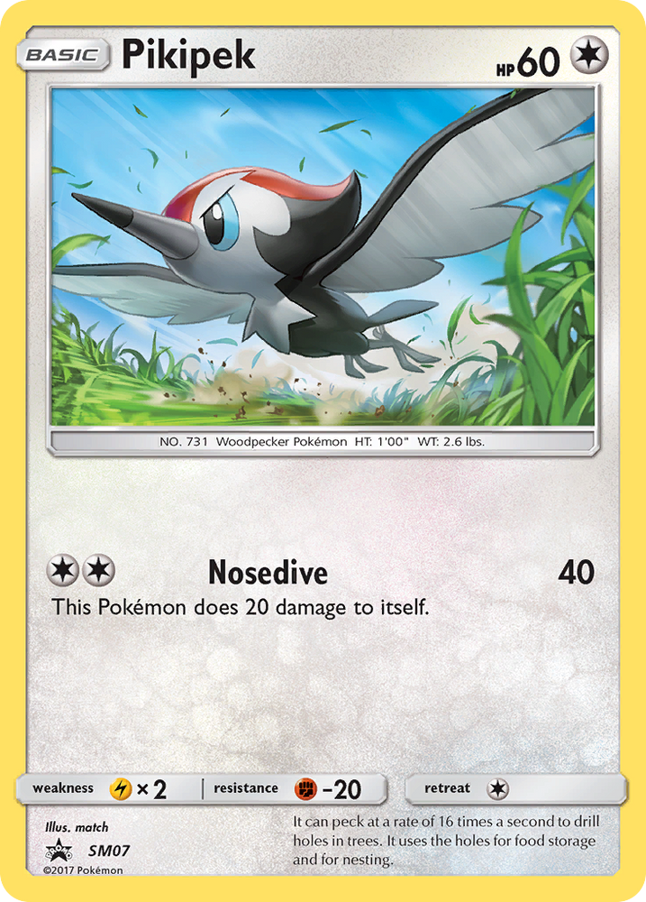 Pokemon | Pikipek (SM07) [Sun & Moon: Black Star Promos] | The Nerd Merchant