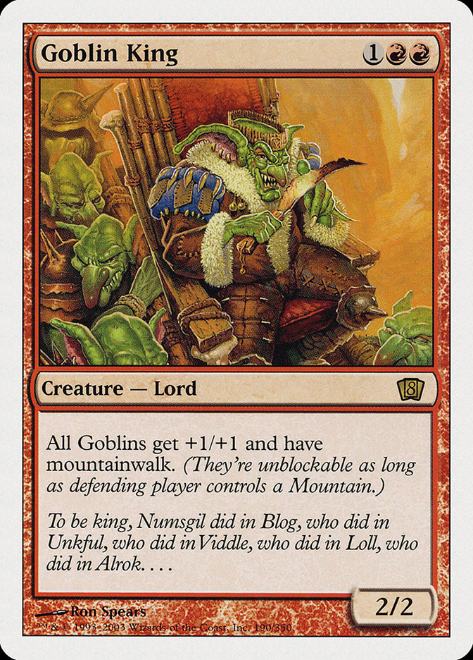Magic | Goblin King [Eighth Edition] | The Nerd Merchant