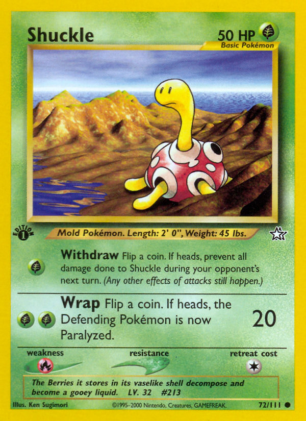 Pokemon | Shuckle (72/111) [Neo Genesis 1st Edition] | The Nerd Merchant