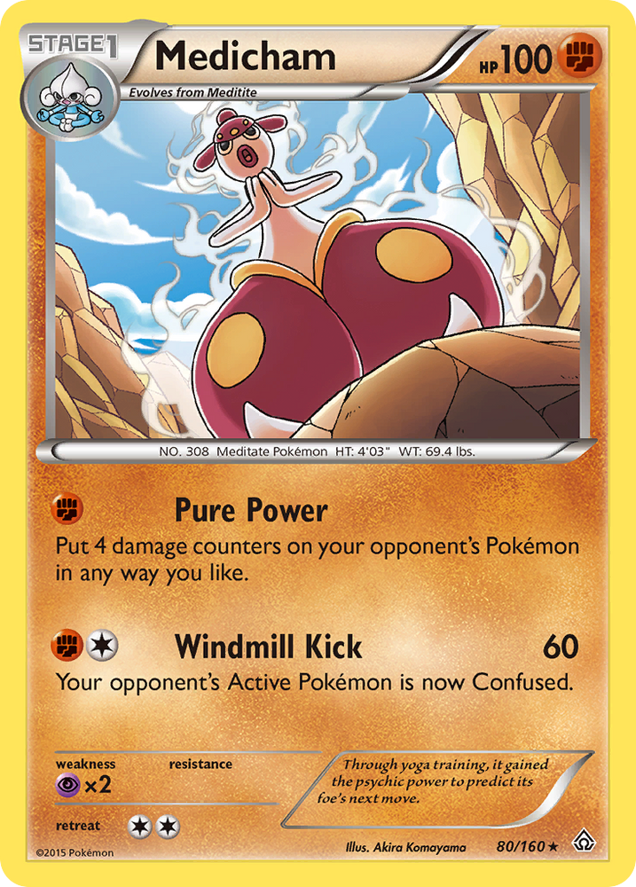 Pokemon | Medicham (80/160) [XY: Primal Clash] | The Nerd Merchant