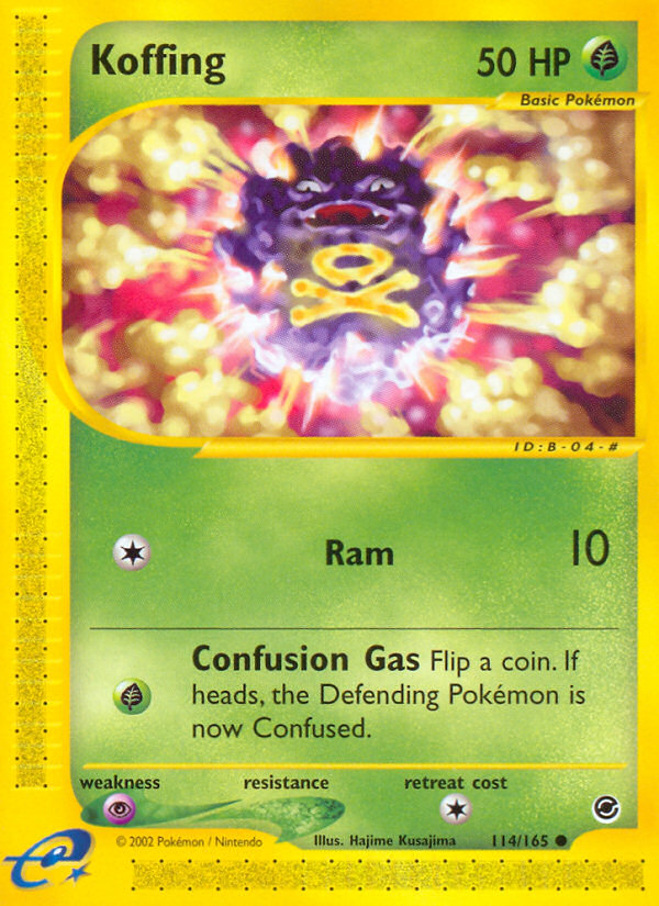 Pokemon | Koffing (114/165) [Expedition: Base Set] | The Nerd Merchant