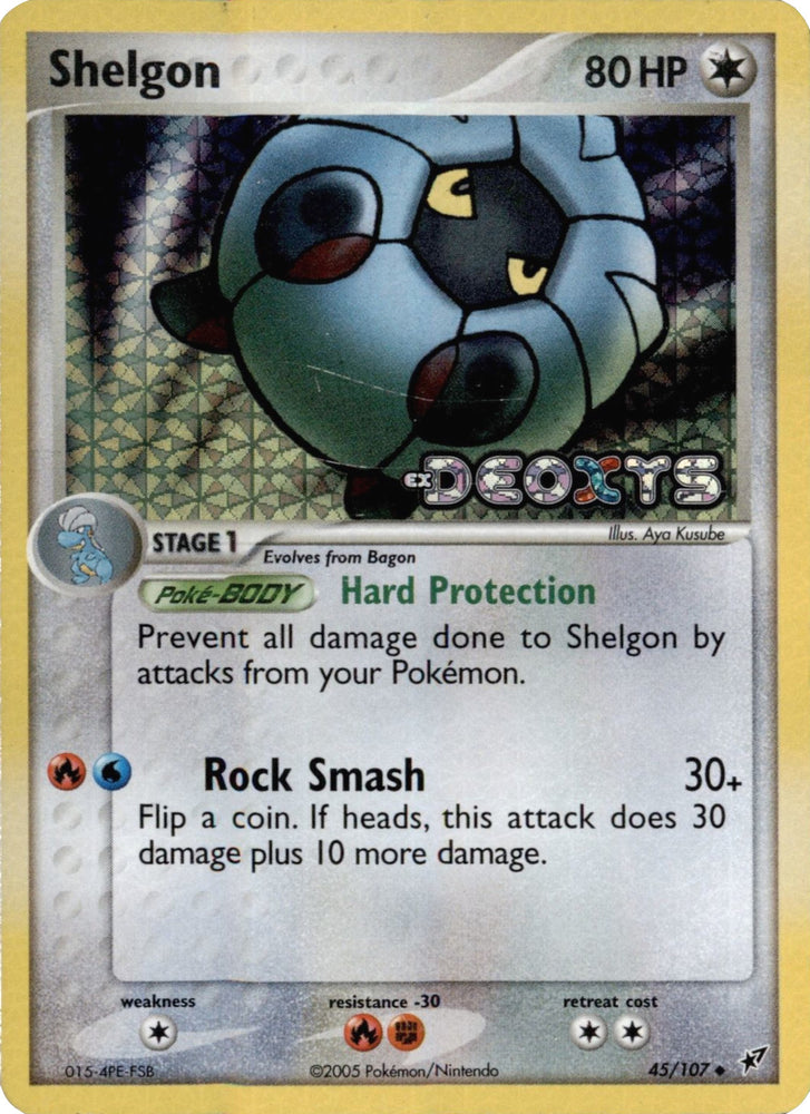 Pokemon | Shelgon (45/107) (Stamped) [EX: Deoxys] | The Nerd Merchant