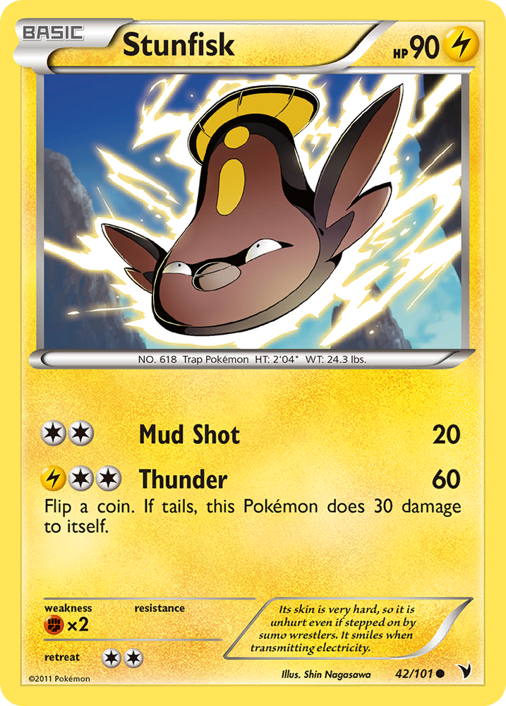 Pokemon | Stunfisk (42/101) [Black & White: Noble Victories] | The Nerd Merchant
