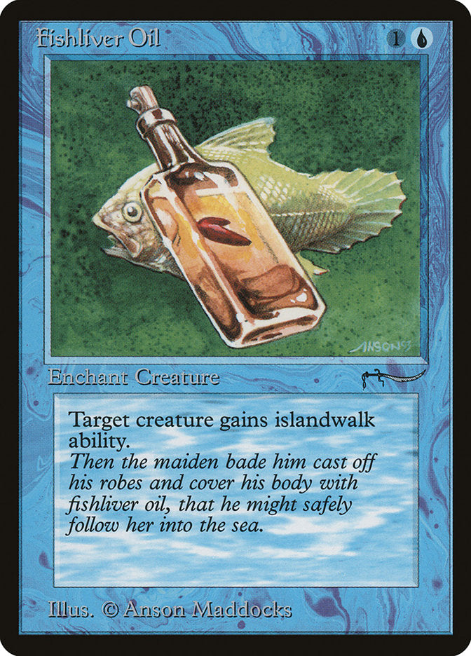 Magic | Fishliver Oil (Dark Mana Cost) [Arabian Nights] | The Nerd Merchant