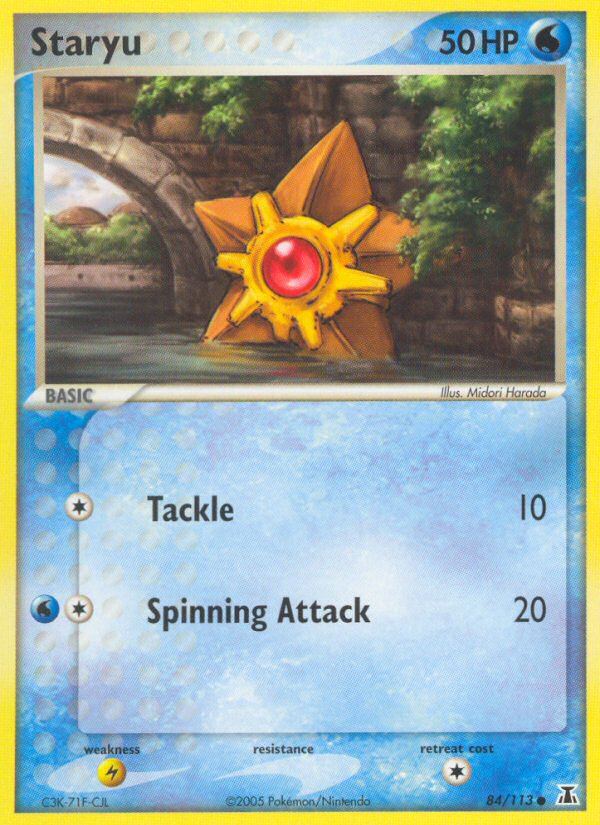 Pokemon | Staryu (84/113) [EX: Delta Species] | The Nerd Merchant