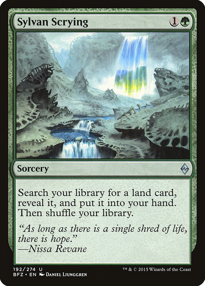 Magic | Sylvan Scrying [Battle for Zendikar] | The Nerd Merchant