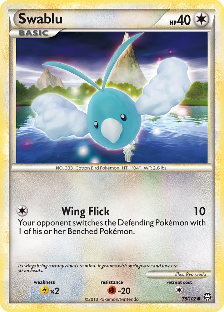 Pokemon | Swablu (78/102) [HeartGold & SoulSilver: Triumphant] | The Nerd Merchant